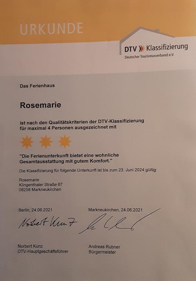 Ferienhaus Rosemarie Erlbach Vogtland Zewnętrze zdjęcie